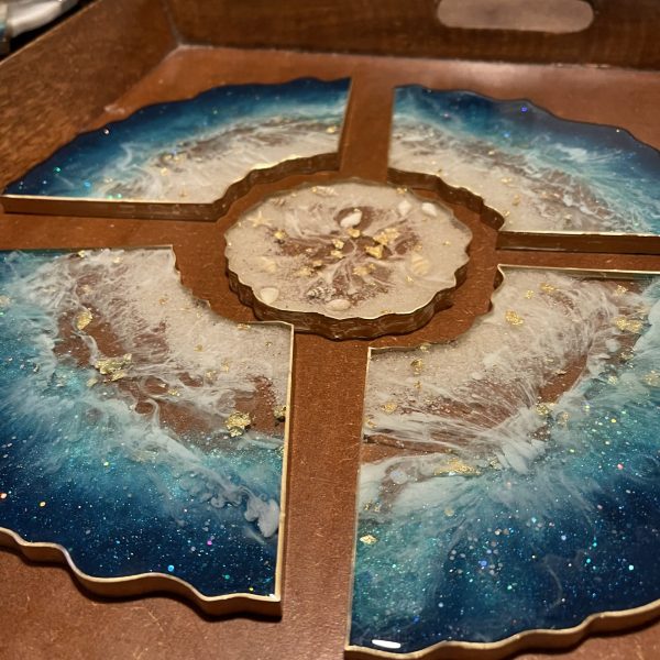 5 Piece Ocean Coaster Set