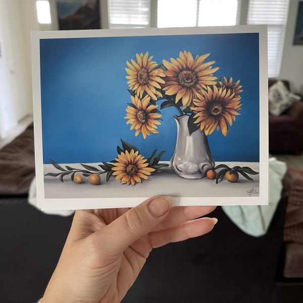 Ukraine Support Sunflower Painting Prints (Small)